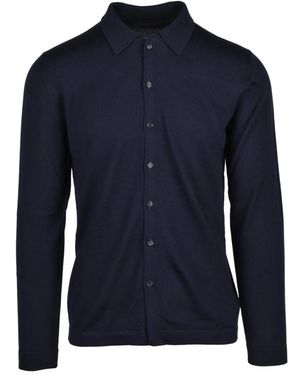Slowear Strickjacke Mit Kragen - Blau