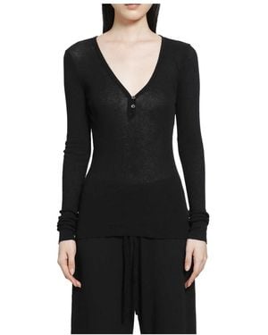 James Perse Long Sleeve Tops - Negro