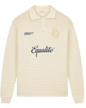 Equalite Heritage Rib Knit Polo - Weiß
