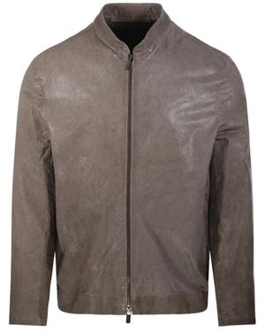Salvatore Santoro Leather Jackets - Gray