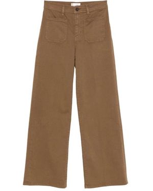 FRAME Wide Trousers - Marrón