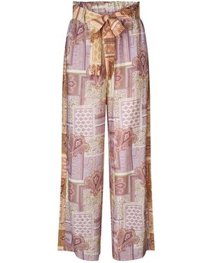 Lolly's Laundry Broeken ,Veelkleurig ,Liam Pant - Roze