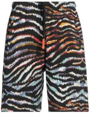 Just Cavalli Korte Broeken ,Veelkleurig ,Casual Shorts - Zwart