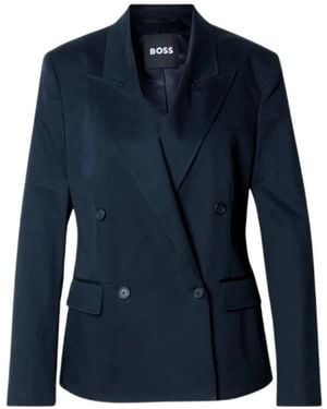 BOSS Jaleto Double Breasted Blazer - Blauw