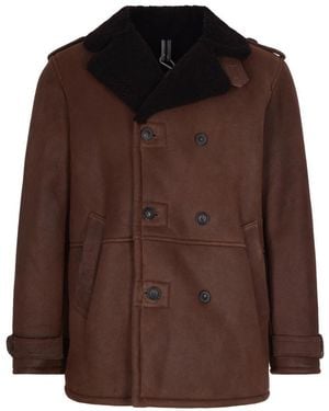 DFOUR® Giubbino Suede Jacket - Bruin