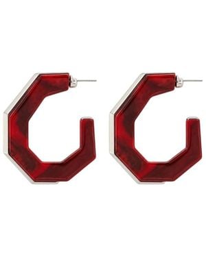 Isabel Marant Accessoires ,Veelkleurig ,Leer Liu Oorbellen - Rood