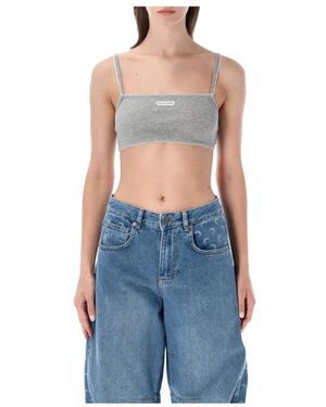 Marine Serre Sleeveless Tops - Azul