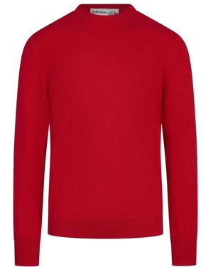 Ballantyne Strickpullover Mit Rundhalsausschnitt - Rot