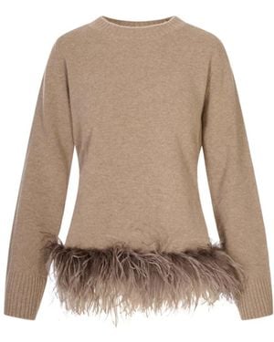 P.A.R.O.S.H. Round-Neck Knitwear - Marrón