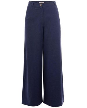 Sessun Wide Trousers - Azul