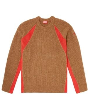 DIESEL Round-Neck Knitwear - Orange