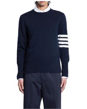 Thom Browne Round-Neck Knitwear - Blauw