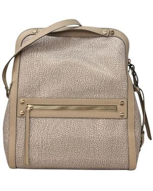 Borbonese Backpacks - Natural