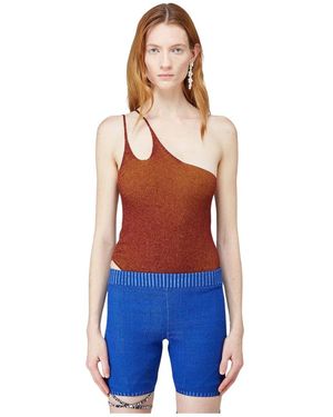 Isa Boulder Tops ,Rood ,Nylon Catapult Bodysuit - Blauw
