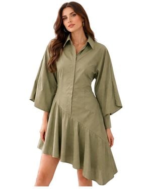 WEILI ZHENG Shirt Dresses - Green