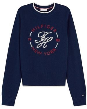 Tommy Hilfiger Rwb Marine-Look Pullover - Blau
