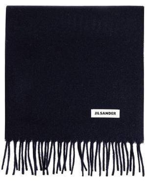 Jil Sander Winter Scarves - Bleu