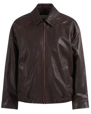 Weekend by Maxmara Leather Jackets - Black