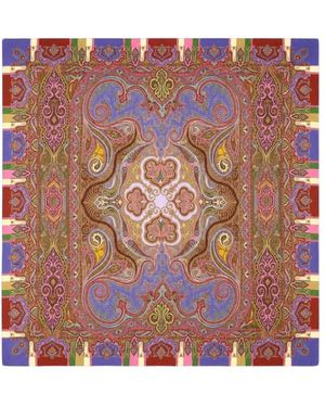 Etro Accessoires ,Veelkleurig ,Aida Sjaal - Paars