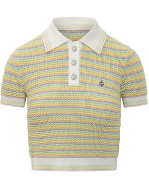 CASABLANCA Bourgeois Striped Polo - Groen