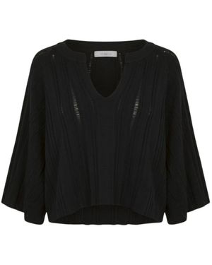 Malo V-Neck Knitwear - Negro