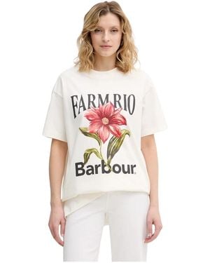 Barbour Wildflower T-Shirt - Wit