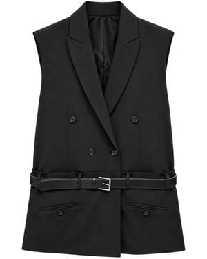 MEIMEIJ Waistcoats - Black