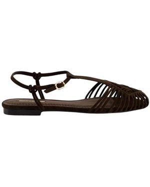 Corina Schoenen ,Bruin ,M6396 Ballerina - Zwart