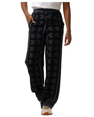 Rough Studios Broeken ,Blauw ,Wijde Broek Alex Pants Donkerblauw - Zwart