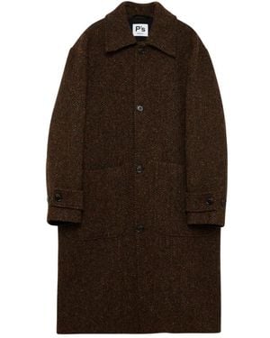 President's Single-Breasted Coats - Brown