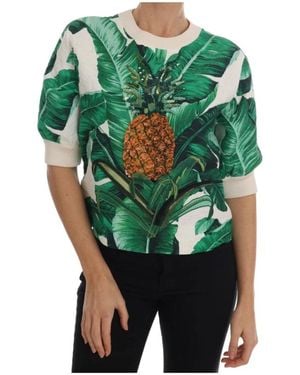 Dolce & Gabbana Round-Neck Knitwear - Green
