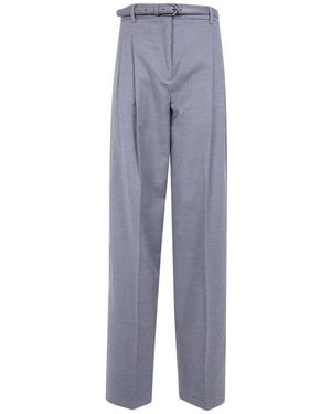 Max Mara Wide Trousers - Bleu