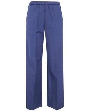 Aspesi Broeken ,Blauw ,Katoen Mod. 0128 Wijde Broek