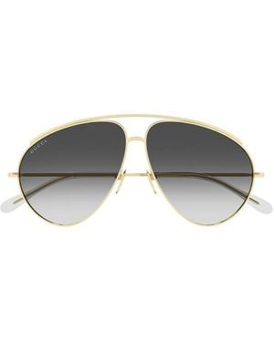 Gucci Gg1654S Linea Fashion 012 Metal Occhiali Da Sole - Grey