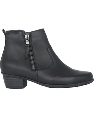 Waldläufer Botín De Mujer Forrado - Negro