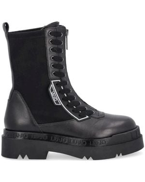 Liu Jo Lace-Up Boots - Black