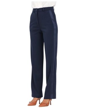 ViCOLO Blaue Elegante Hose Gerade Beine