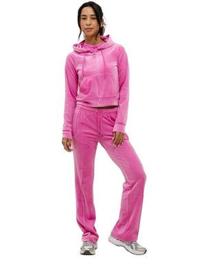 Juicy Couture Fitness ,Roze ,Polyester Madison Trainingspak Met Volledige Ritssluiting