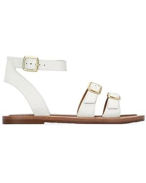 Celine Flat Sandals - White
