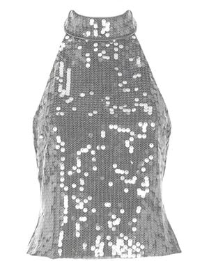 ROTATE BIRGER CHRISTENSEN Sleeveless Tops - Grigio