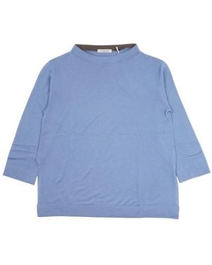 La Fileria Round-Neck Knitwear - Blue