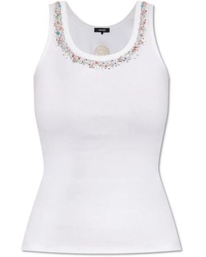 Versace Sleeveless Tops - Blanco