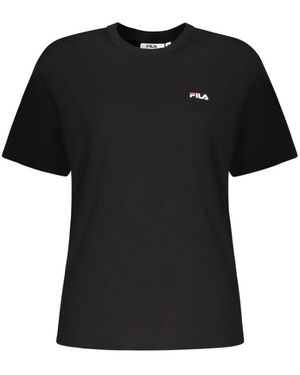 Fila Tops ,Zwart ,Katoen Lignano T-Shirt