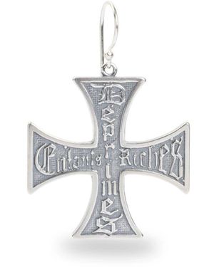 Enfants Riches Deprimes Cross Earring - Weiß