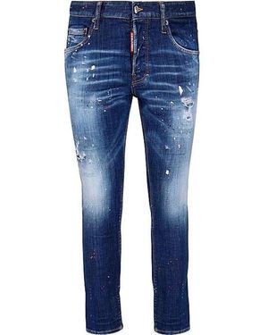 DSquared² Klassische denim-jeans mit fünf taschen - Blau