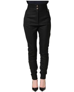 Dolce & Gabbana Slim-Fit Trousers - Black