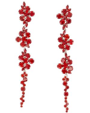 Simone Rocha Florale Ohrringe - Rot