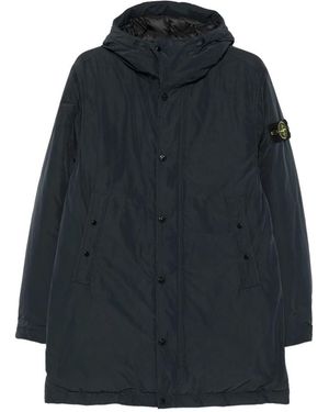 Stone Island Jassen ,Blauw ,Nylon Micro Reps Parka