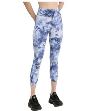 Lacoste Ultra Dry Printed Stretch Sport Leggings - Blauw