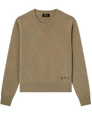 A.P.C. Round-Neck Knitwear - Verde